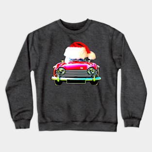 Triumph TR5 classic car Christmas hat edition Crewneck Sweatshirt